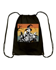 Halloween witch horror Drawstring Bag tile