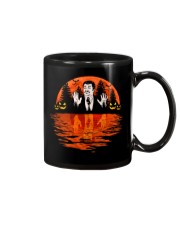 sunset science halloween Mug tile