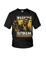 Zombie warning Youth T-Shirt tile