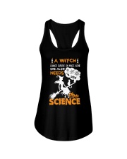 A witch cannot survive on magic alone Ladies Flowy Tank tile