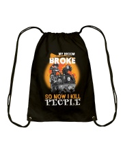 My broom broke Drawstring Bag tile