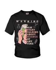 I may start talking about science at any time Youth T-Shirt tile