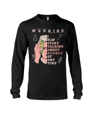 I may start talking about science at any time Long Sleeve Tee tile