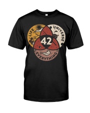 The Answer To Life Universe Everything Classic T-Shirt tile