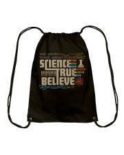 The good thing about science Drawstring Bag tile