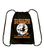 This witch needs science before any Hocus Focus 1 Drawstring Bag tile