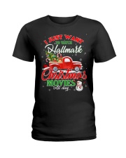 Christmas movies Ladies T-Shirt tile