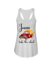Jesus take the wheel Ladies Flowy Tank tile
