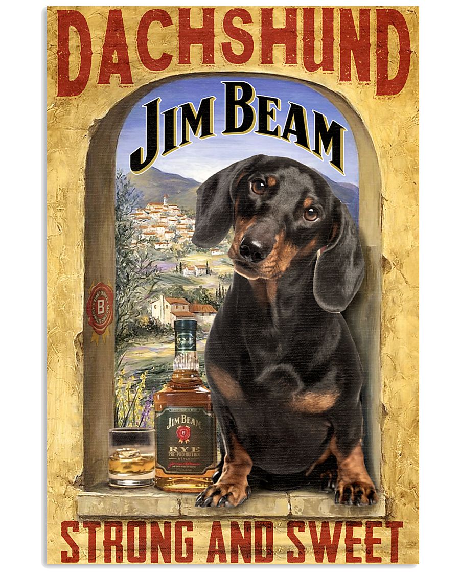 Dachshund Dog Jim Beam Company 0403 VT 24x36 Poster