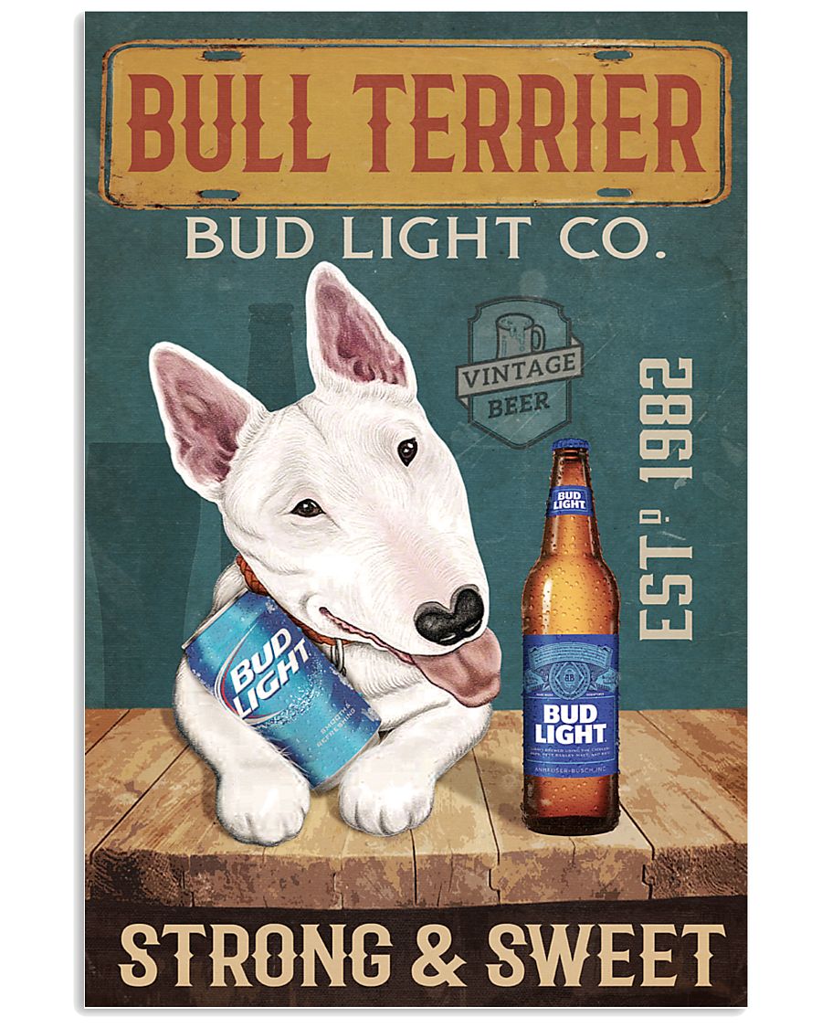 Bull Terrier Dog Bud Light Company 1902-01-VT 24x36 Poster