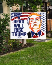A hero will rise Trump 2020 yard sign 24x18 Yard Sign aos-yard-sign-24x18-lifestyle-front-06