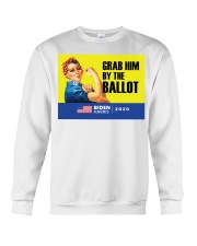 Anti Trump grab him by the ballot Biden Harris Crewneck Sweatshirt thumbnail