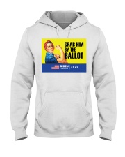 Anti Trump grab him by the ballot Biden Harris Hooded Sweatshirt thumbnail