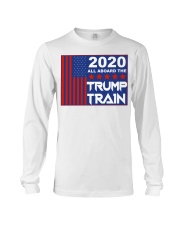 2020 all aboard the Trump train yard sign Long Sleeve Tee thumbnail