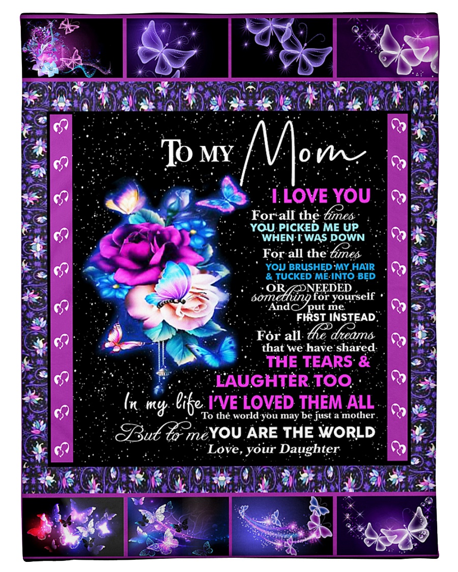 To my Mom Small Fleece Blanket - 30" x 40"