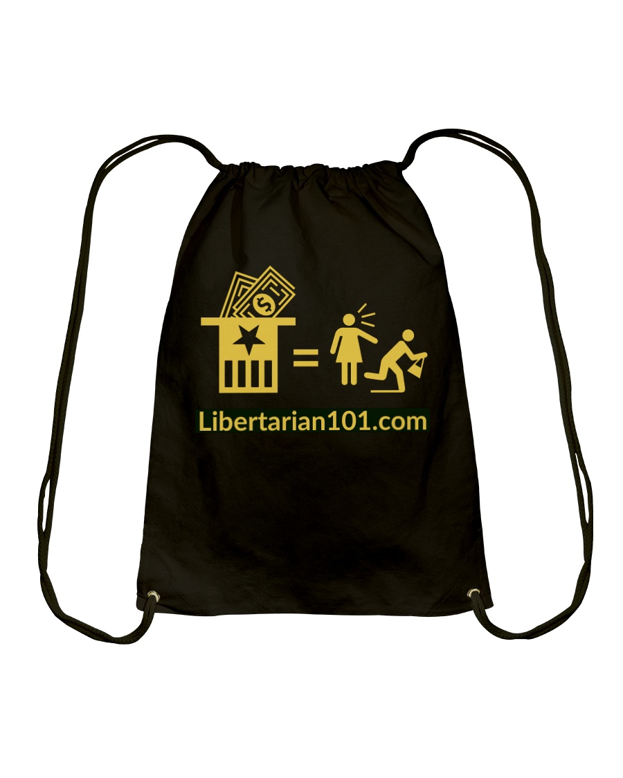 Taxation is what Drawstring Bag