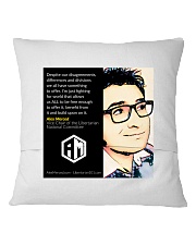 Alex Merced Quote 1 Square Pillowcase back