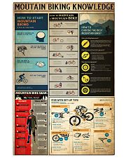 MOUTAIN BIKING KNOWLEDGE 24x36 Poster front