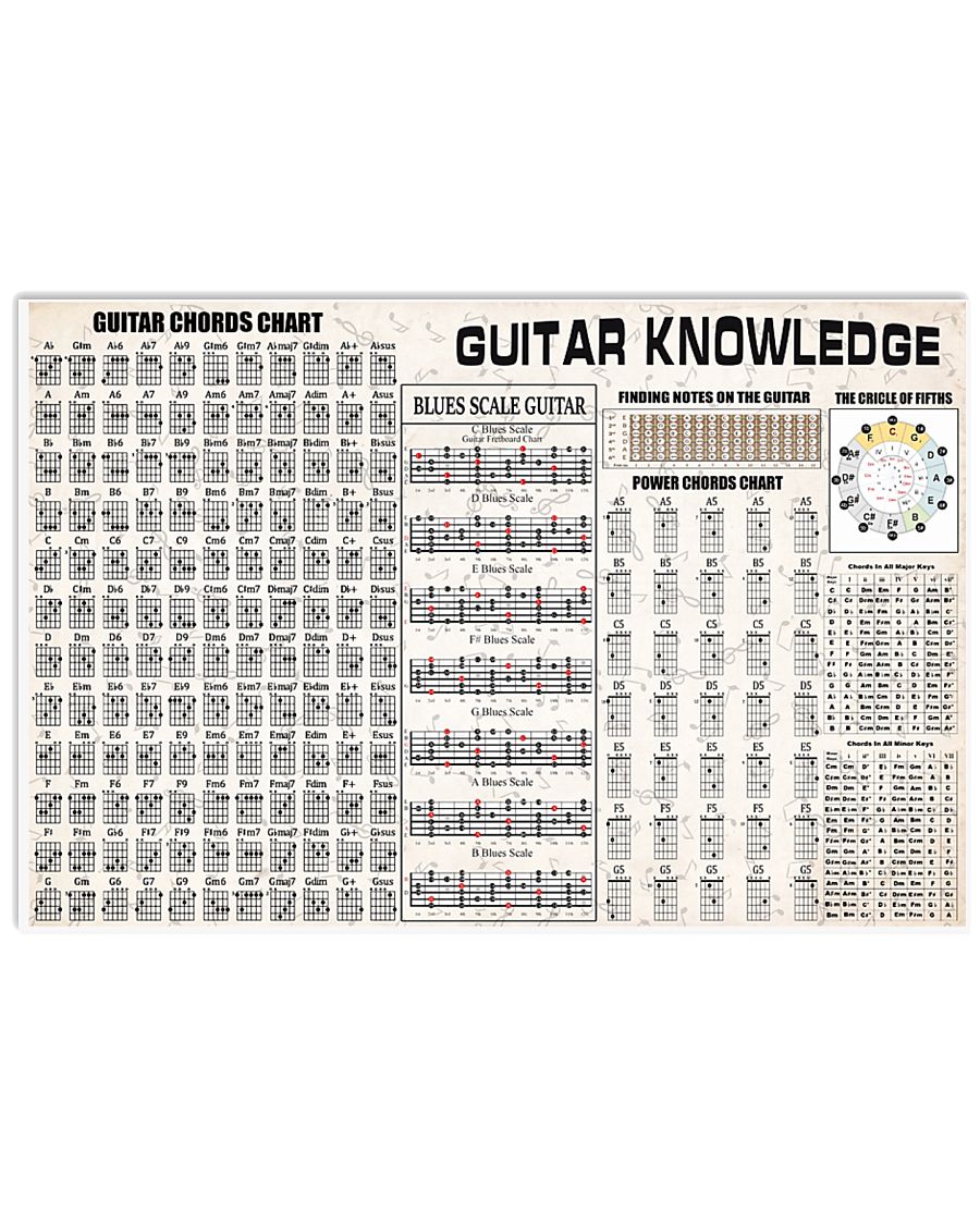 Guitar Knowledge 17x11 Poster