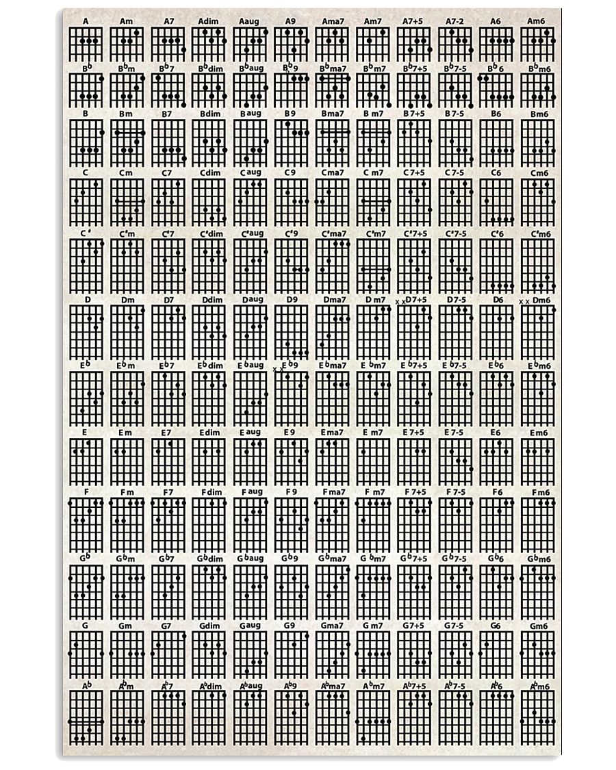 Guitar Chords 11x17 Poster