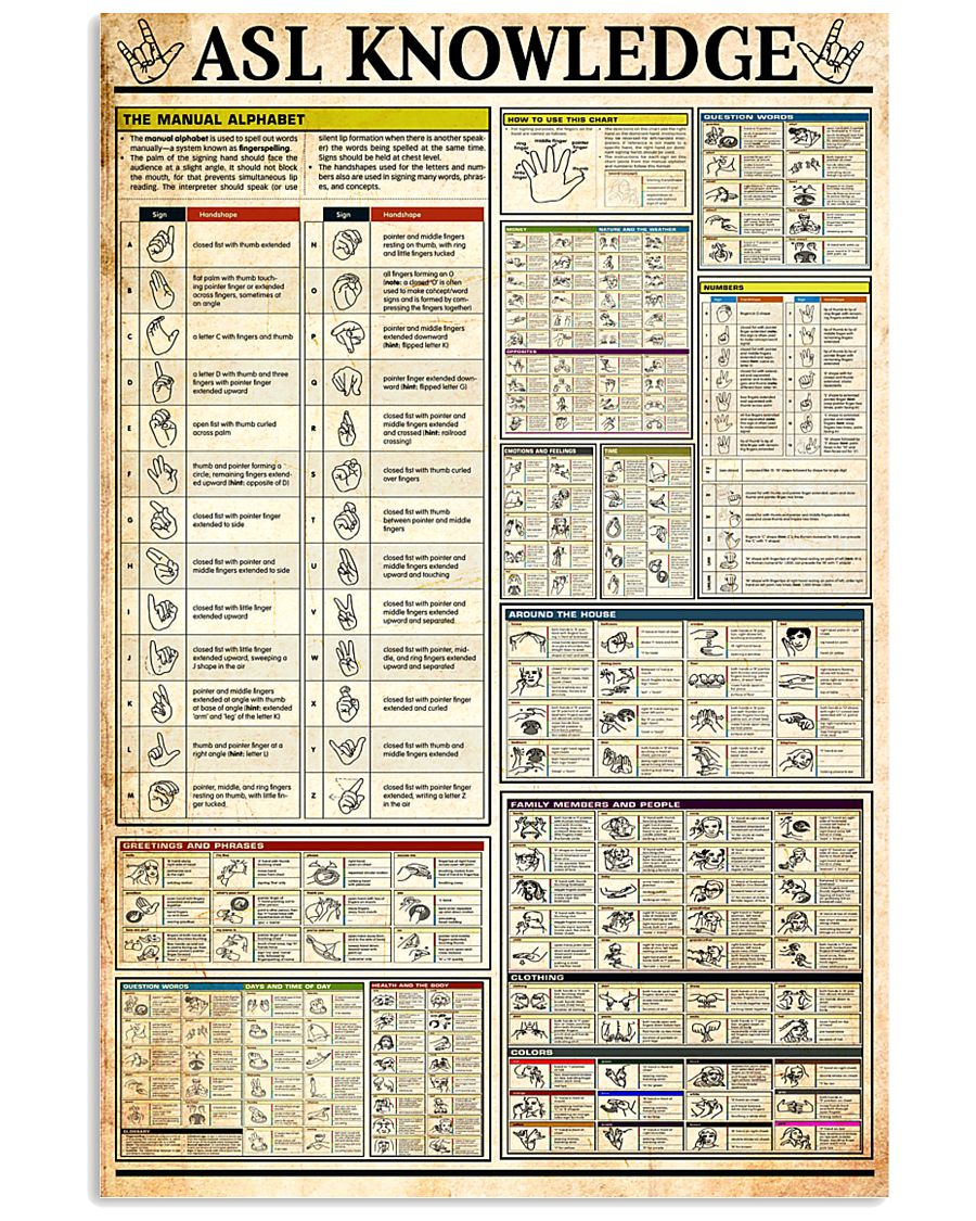 ASL Knowledge 11x17 Poster