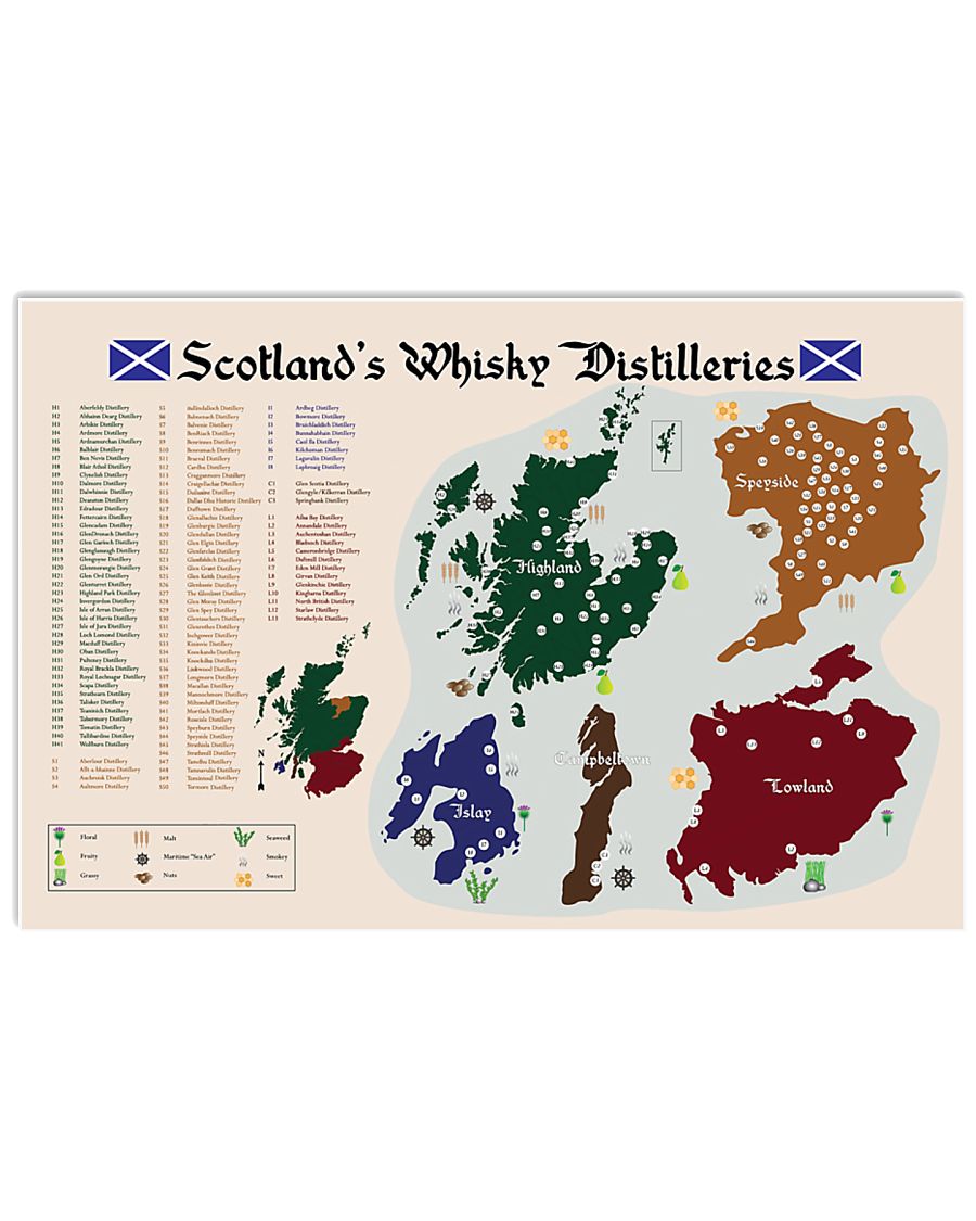 Scoland's Whiskey 36x24 Poster