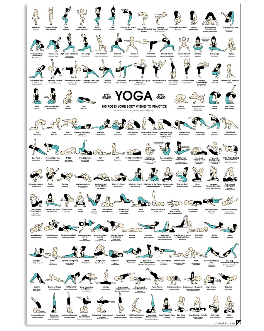 Yoga Posture 11x17 Poster