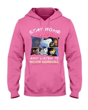 Stay Home And Listen Hooded Sweatshirt thumbnail