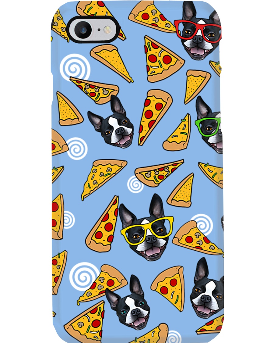Boston Terrier Pizza Pizza Phone Case
