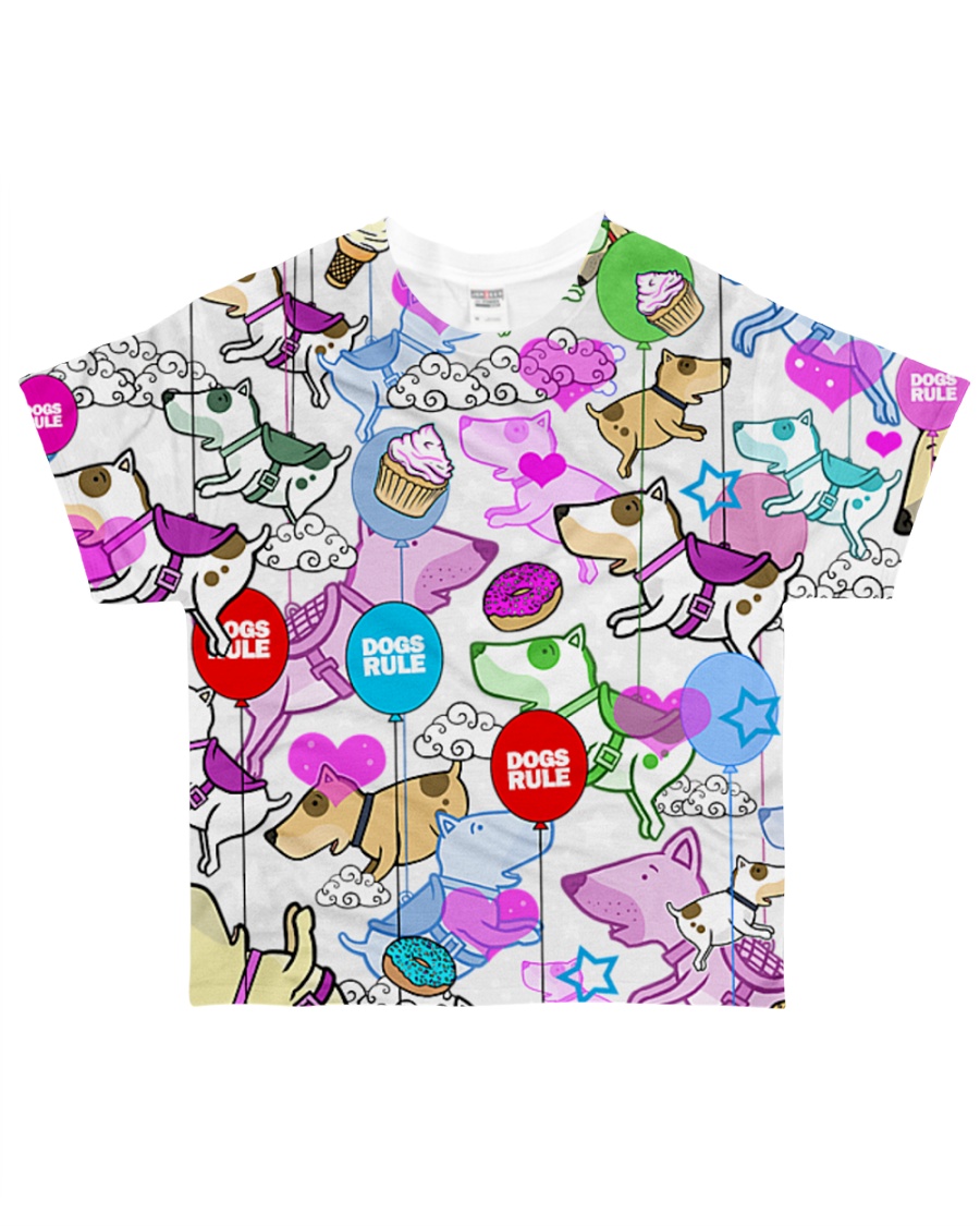 Search And Find Games -Dogs Rule -All Over T-shirt All-over T-Shirt