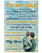 To Dad - my hero 11x17 Poster front
