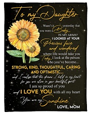 To Daughter - My Sunshine - Small Fleece Blanket - 30" x 40" front