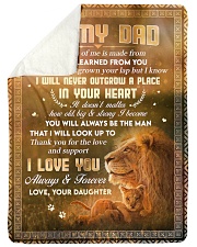 To Dad - Thank You For The Love - Large Sherpa Fleece Blanket - 60" x 80" thumbnail