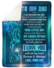 To Dad - I Am Because You Are - Sherpa Fleece Blanket tile