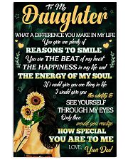 To Daughter - Reasons To Smile - 11x17 Poster front