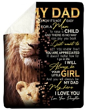 To Dad - Your Little Girl - Large Sherpa Fleece Blanket - 60" x 80" thumbnail