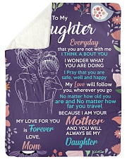 To Daughter - I Am Your - Large Sherpa Fleece Blanket - 60" x 80" thumbnail
