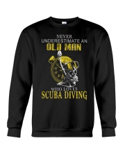 OLD MAN WHO LOVES SCUBA DIVING Crewneck Sweatshirt thumbnail