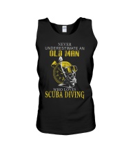 OLD MAN WHO LOVES SCUBA DIVING Unisex Tank thumbnail