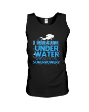 I Breathe Under Water What's- Scuba Diving Unisex Tank thumbnail