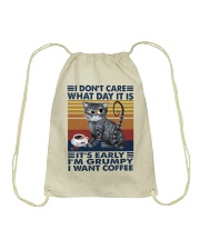 I don't care Drawstring Bag tile