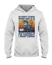I don't care Hooded Sweatshirt tile
