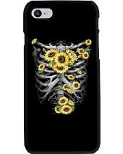 Sunflower skull Phone Case tile