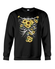 Sunflower skull Crewneck Sweatshirt tile