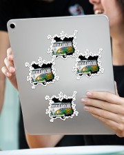 Hippie van crack sticker Sticker - 4 pack (Vertical) aos-sticker-4-pack-vertical-lifestyle-front-11