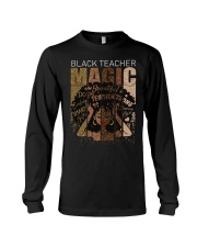 Black teacher magic Long Sleeve Tee tile