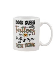 Book queen with tattoos Mug tile