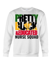 Pretty black and educated nurse squad Crewneck Sweatshirt tile