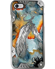 Native Feather Metal Pattern Print Phone Case i-phone-8-case