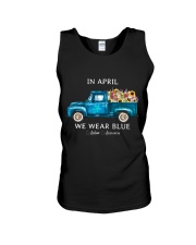 In April We Wear Blue Unisex Tank tile